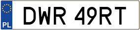 Trailer License Plate